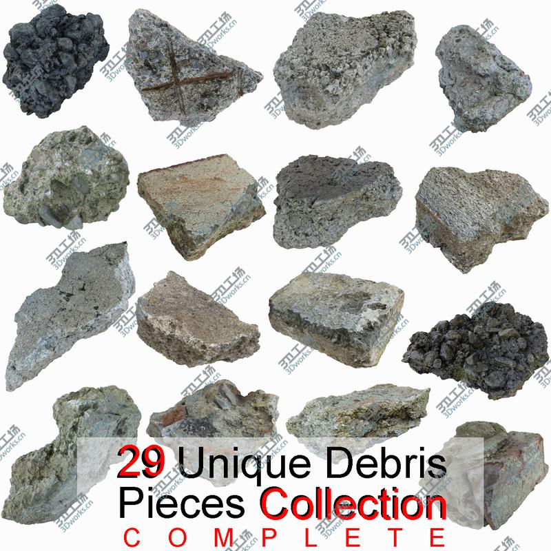 images/goods_img/202104023/Realistic Stone Debris Piece Complete Collection highway road tarmac/1.jpg